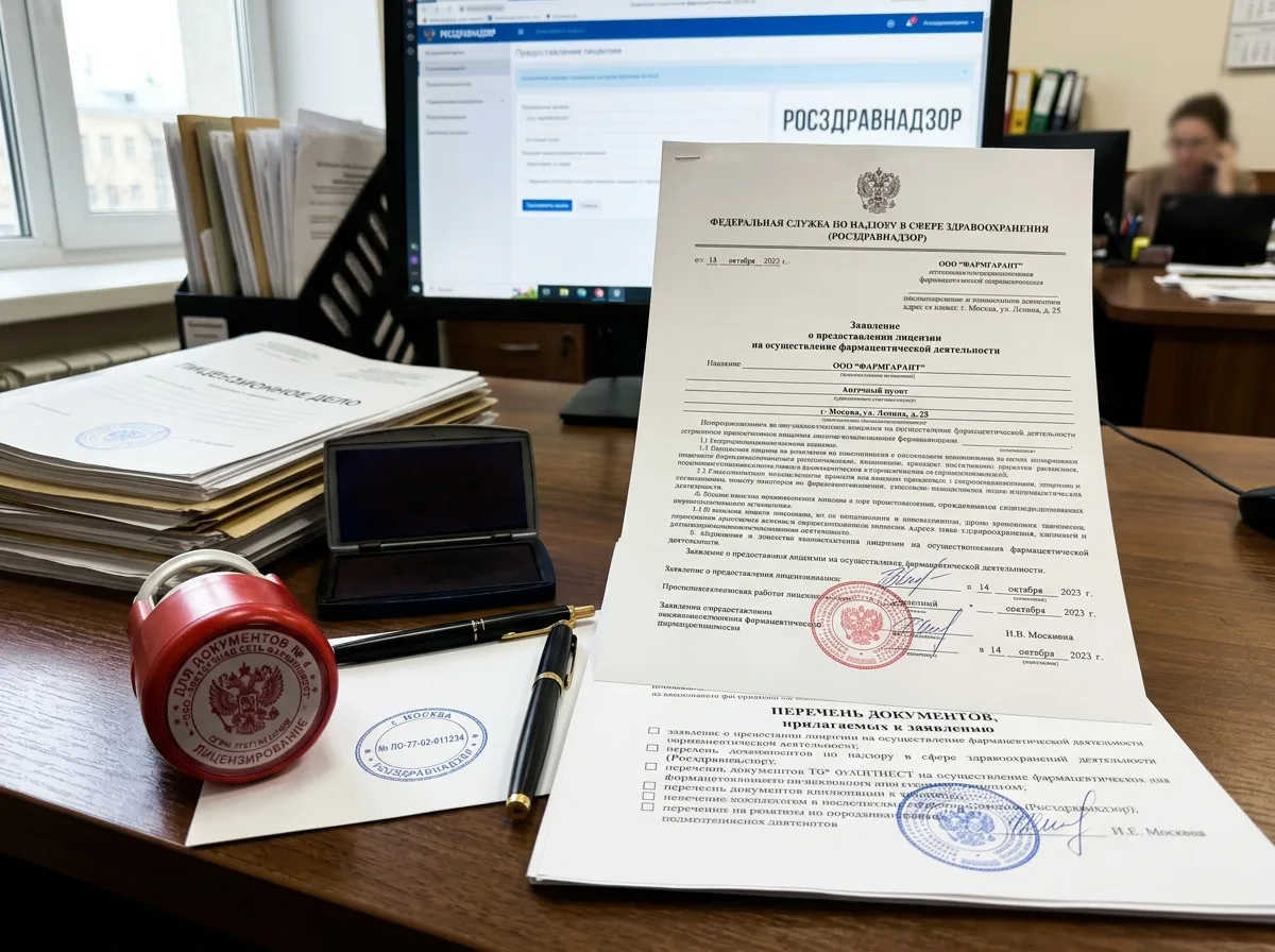 Документы и печати для получения фармацевтической лицензии Росздравнадзор